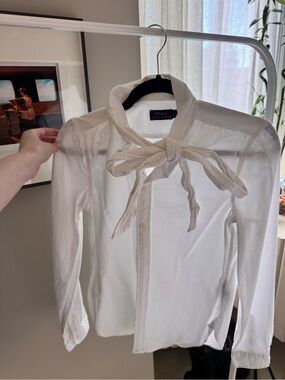 Polo by Ralph Lauren White Bow-Tie button up shirt